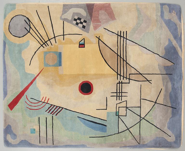 MATTA, maskinvävd flossa. Monogramsignerad G. (Guggenheim Arts Collection). Ca 280 x 222 cm.