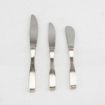 Cutlery 112 pieces "Uppsala" silver MGAB 1959-1989.