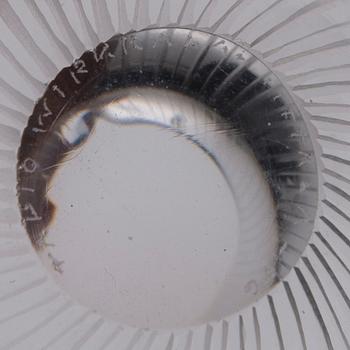 VAS och SKÅL, glas, Tapio Wirkkala, Iittala 1950-tal. Skålen signerad.