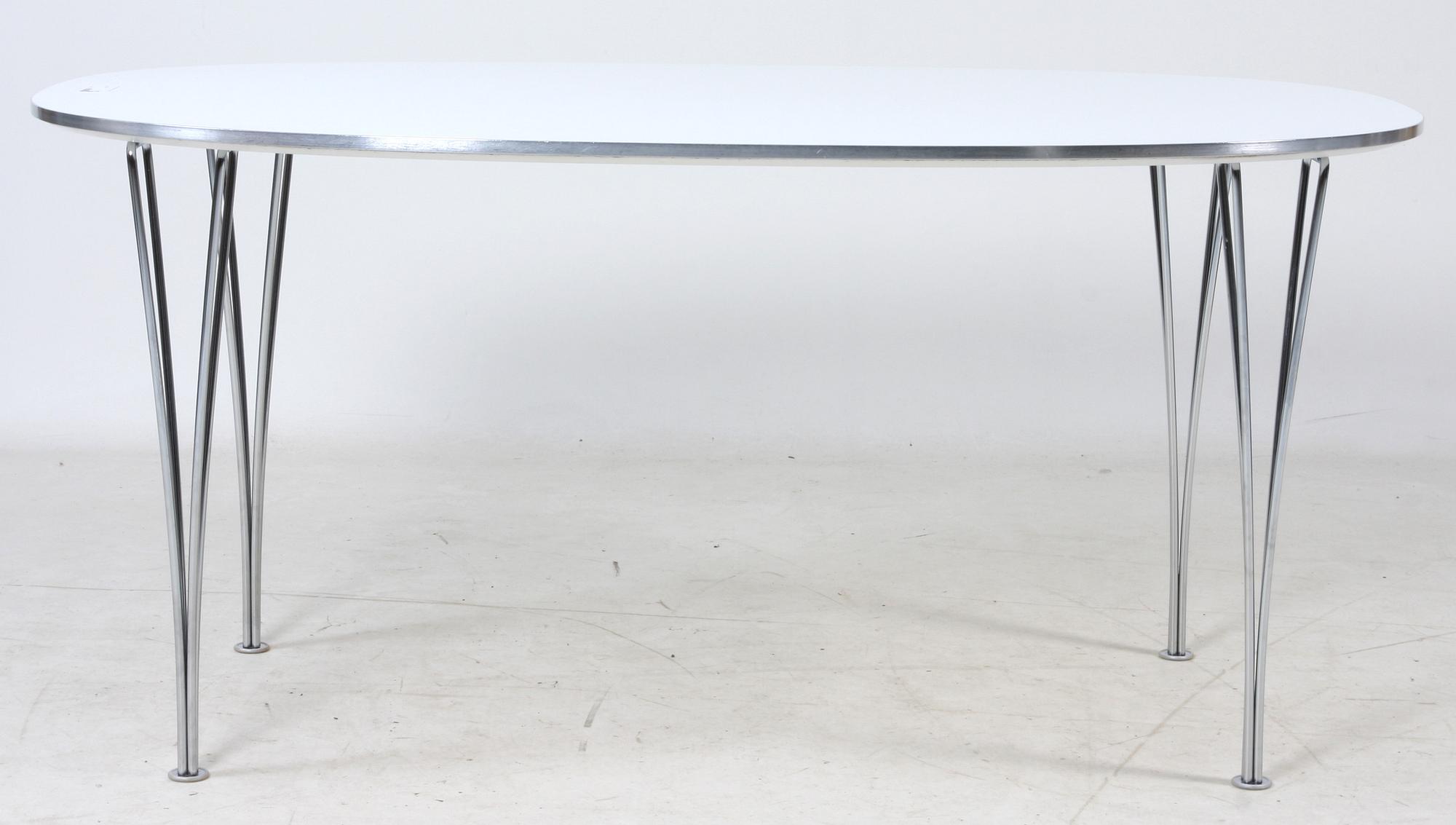 MATSALSBORD, "Superellips", Piet Hein och Bruno Mathsson, MIAB på licens för Fritz Hansen.