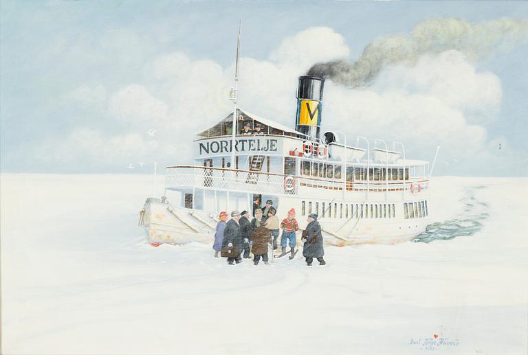 Bert Håge Häverö, oil on canvas, signed and dated 1988.