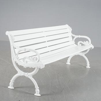 TRÄDGÅRDSSOFFA, gjutjärn, Byarum, 1900-talets mitt/andra hälft.