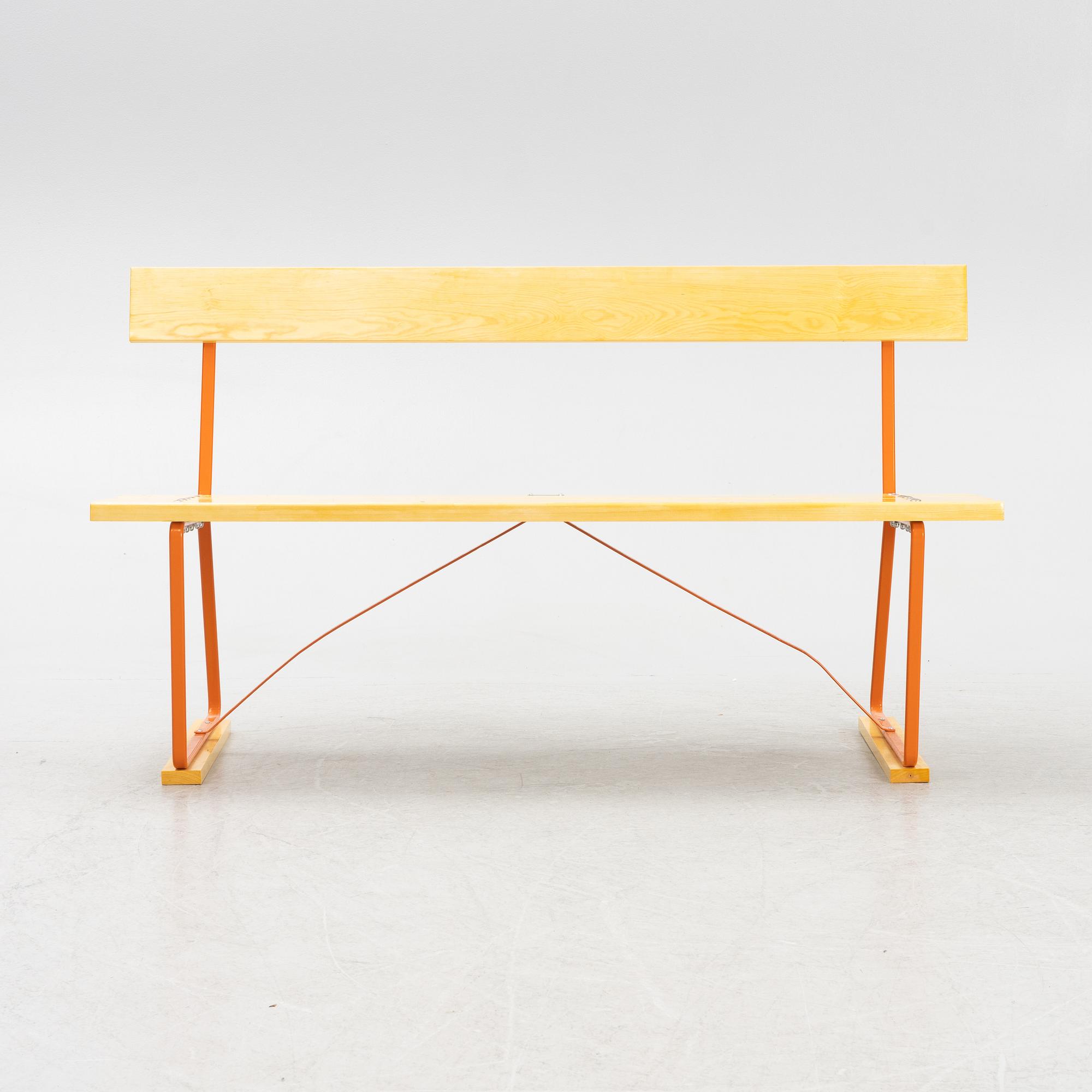 Artur Lindqvist, trädgårdssoffa, "Soffa 3", Grythyttan Stålmöbler.