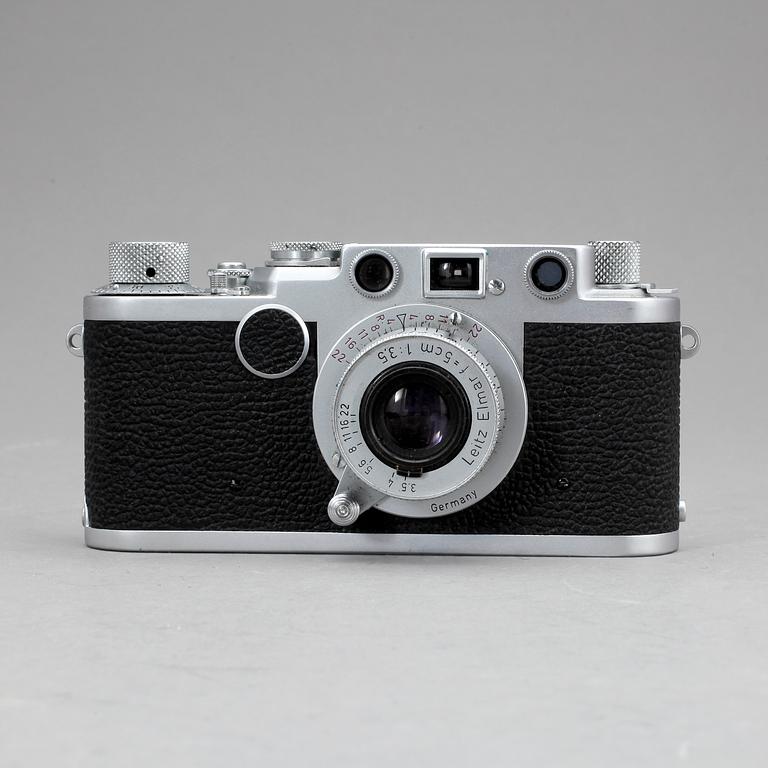 KAMERA. Leica IIf, nr. 677244, Wetzlar, Tyskland, 1954.