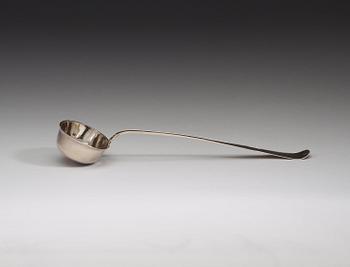 A Swedish 18th century silver soup-ladle, Carl Klingwall, Västerås 1776.