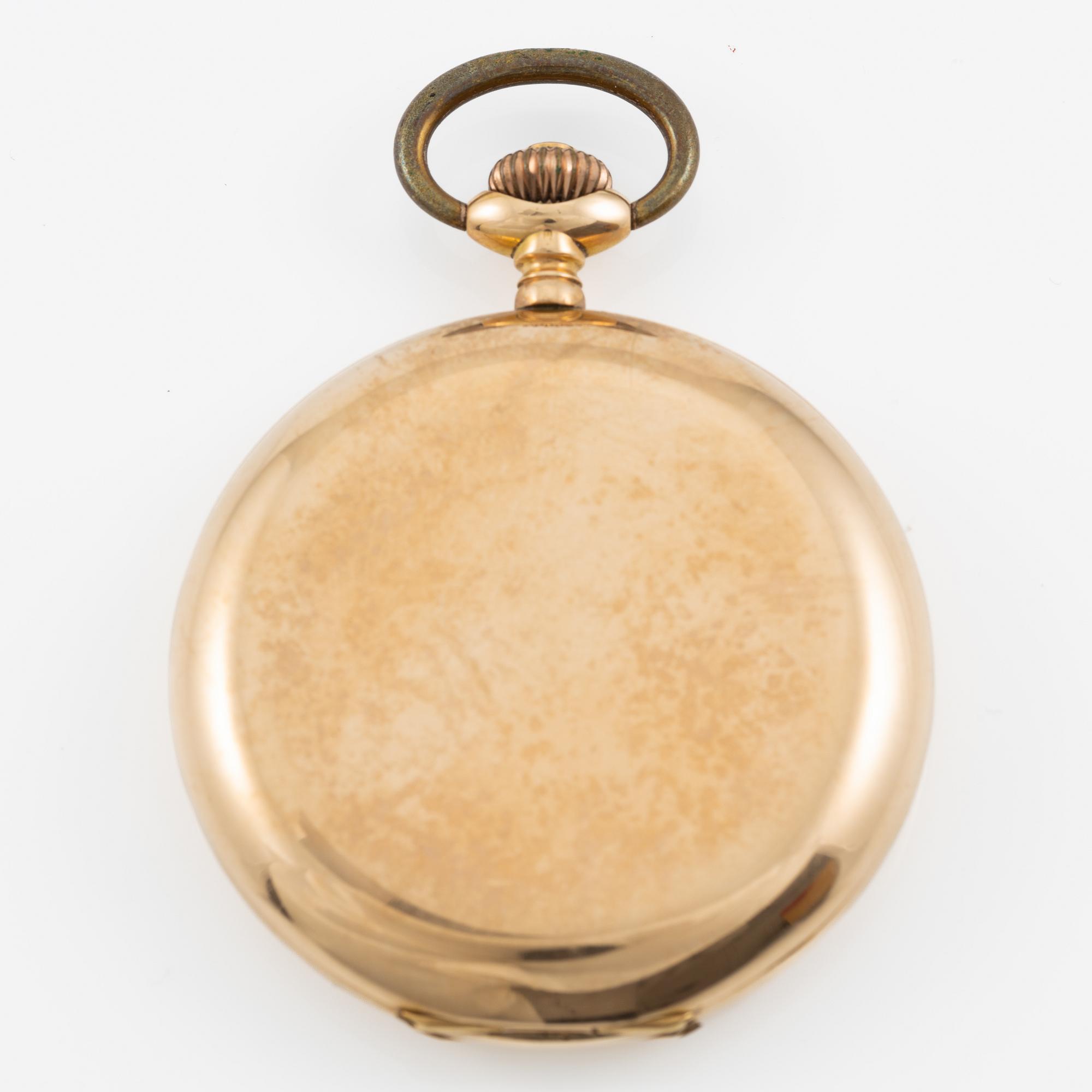 Pocket watch, hunter, 51 mm.