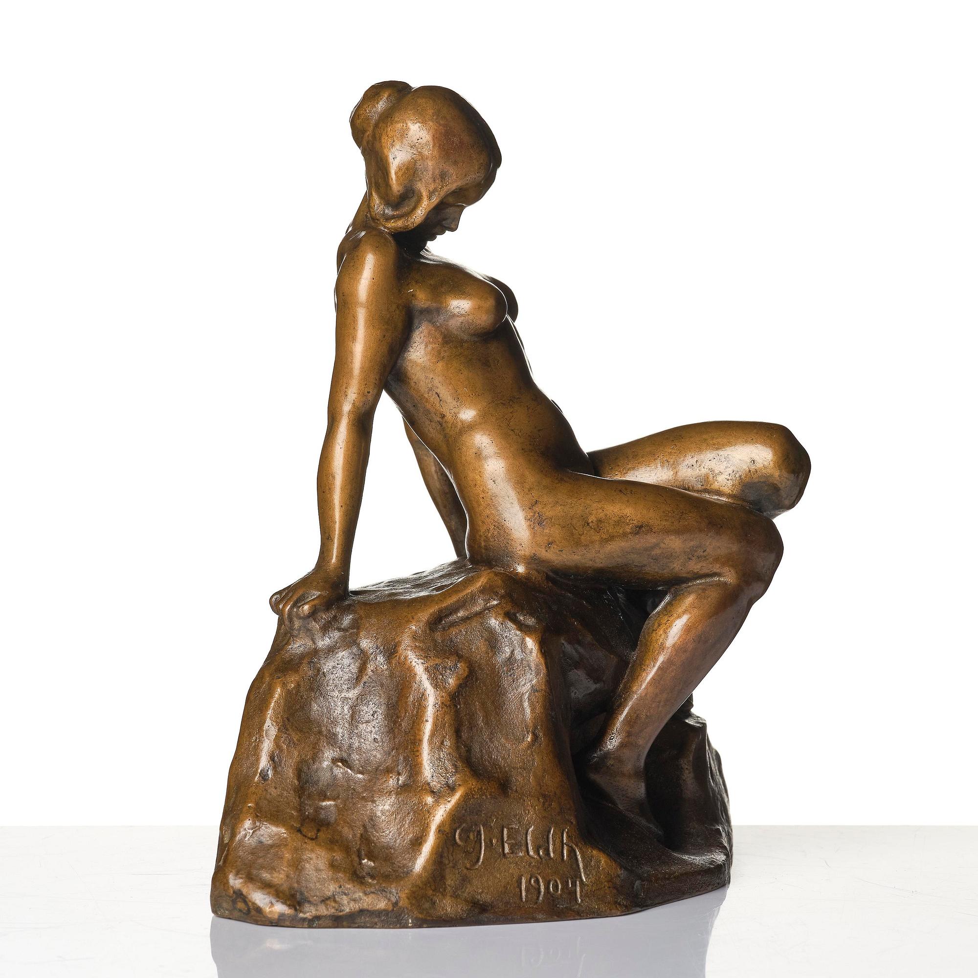 Carl Eldh, "Seated Girl".