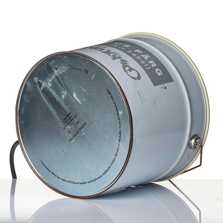 Fredrik Wretman, bordslampa/ljusobjekt, "LJUS FÄRG (Svart kabel)", ed. 9/360, Källemo, Värnamo, efter 2005.