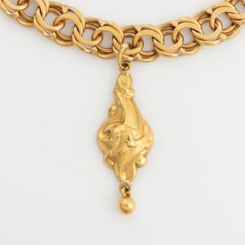 Gold Charm Bracelet, 18K gold.