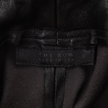 The Row, a pair of leather pants, size XS.