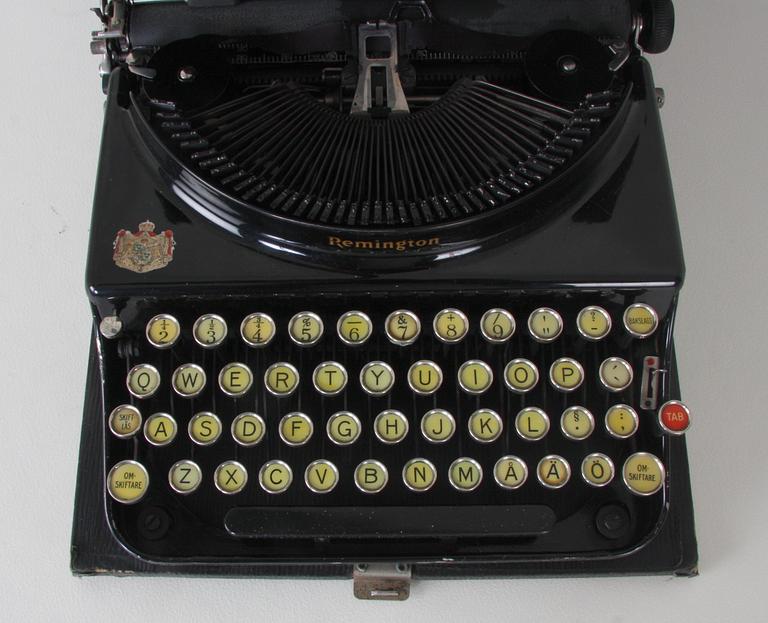 RESESKRIVMASKIN, Remington, 1900-talets början.