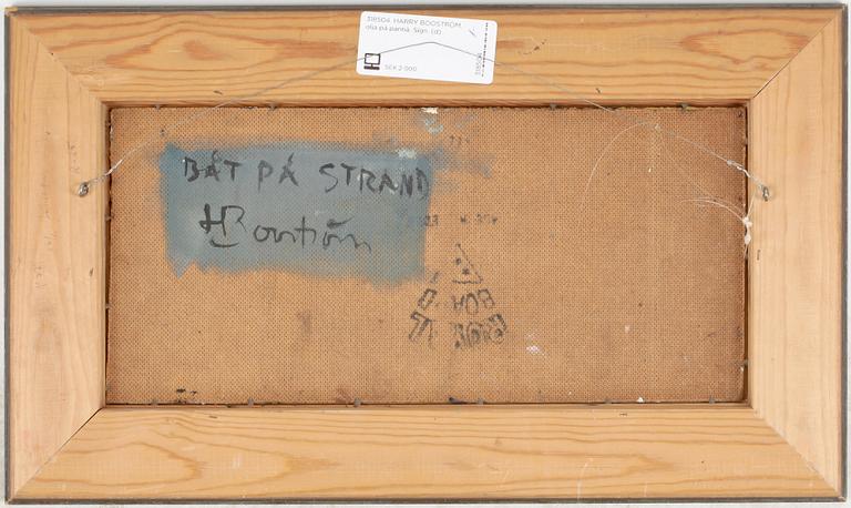 HARRY BOOSTRÖM, olja på pannå. Sign.