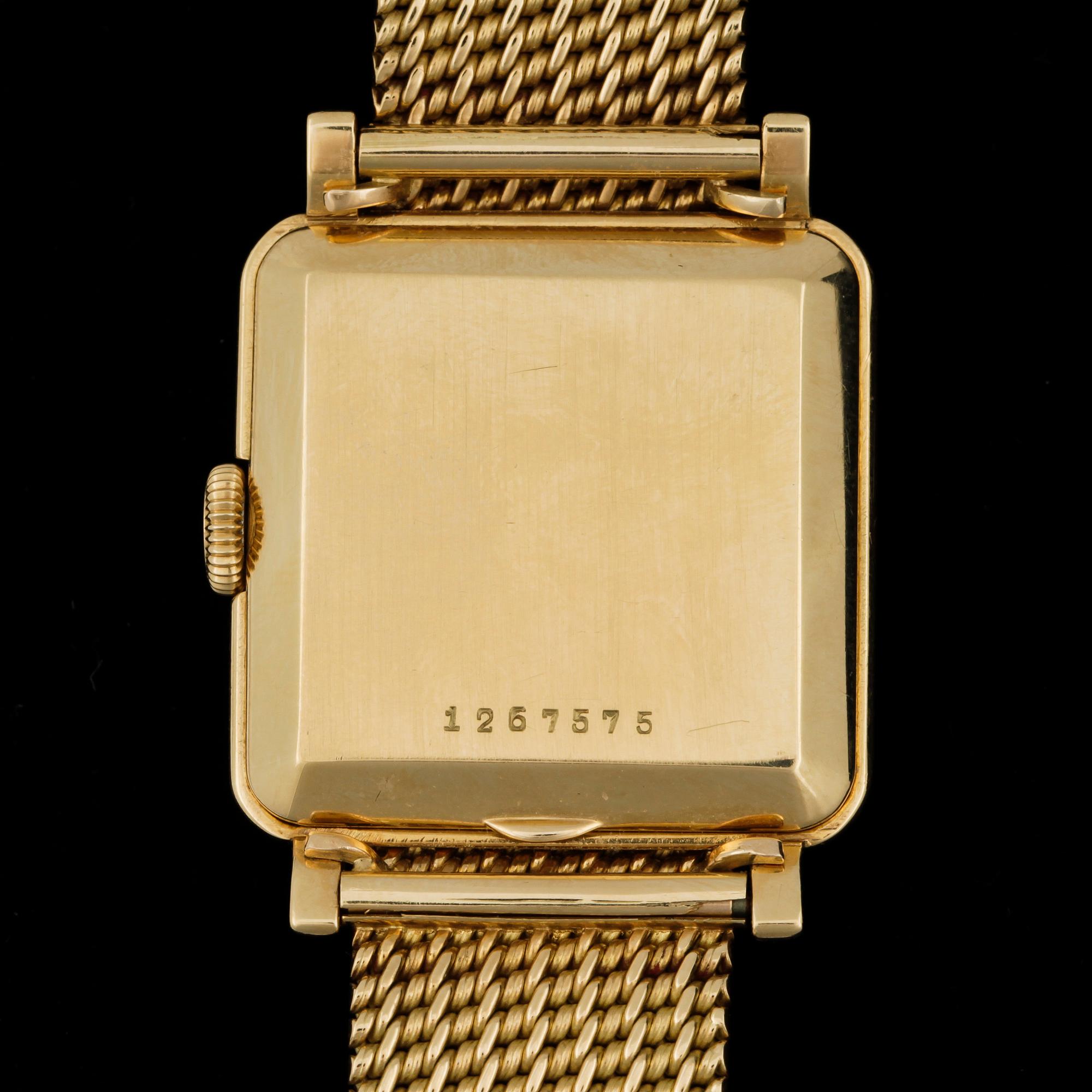 ARMBANDSUR, 18k guld, IWC, International Watch Company, Schaffhausen, 1960/70-tal. Totalvikt ca76g.