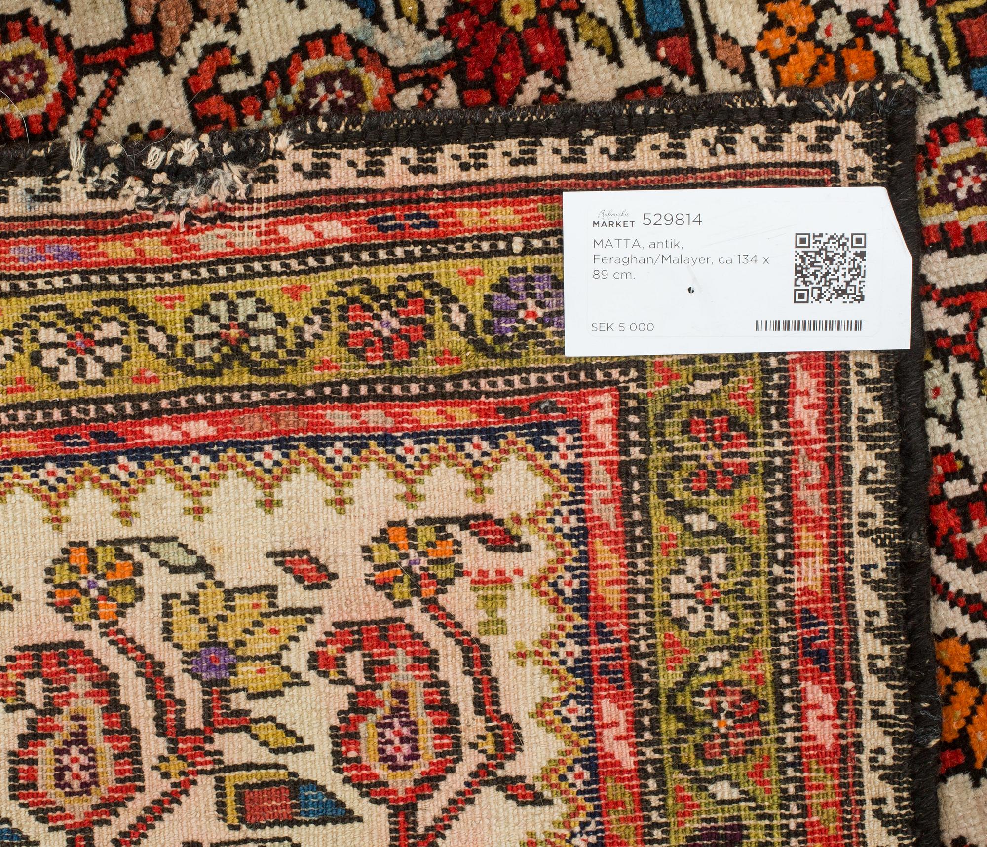 MATTA, antik, Feraghan/Malayer, ca 134 x 89 cm.