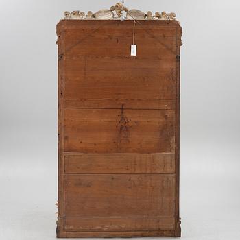 A Rococo style mirror, 19th Century.