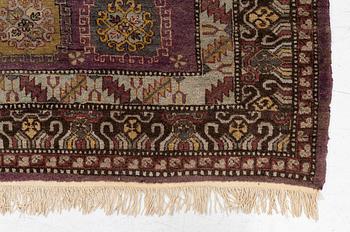 A semi-antique carpet, probably Samarkand, c. 264 x 184 cm.