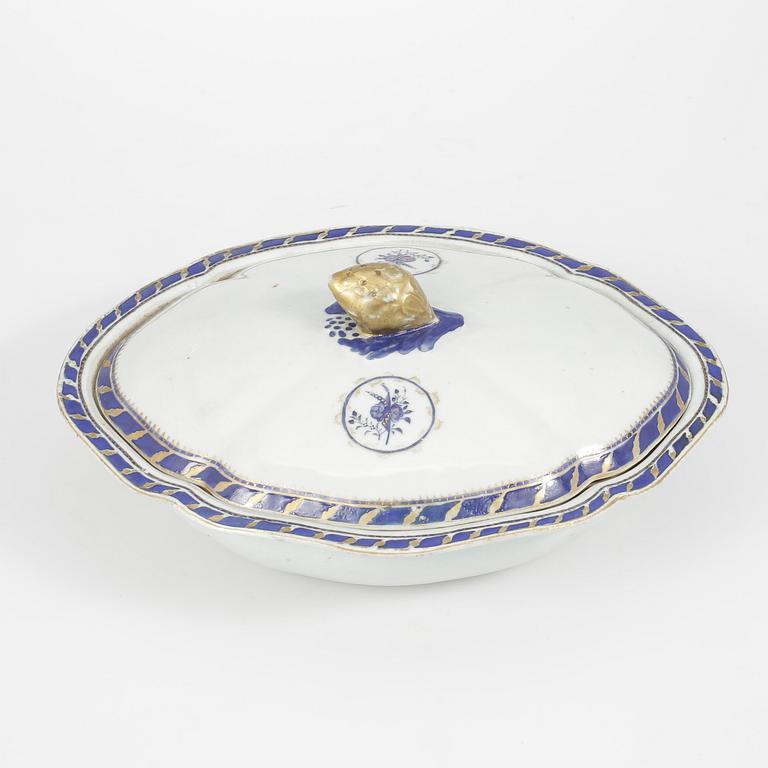 LOCKKAROTT, kompaniporslin, Kina, 1700-tal.