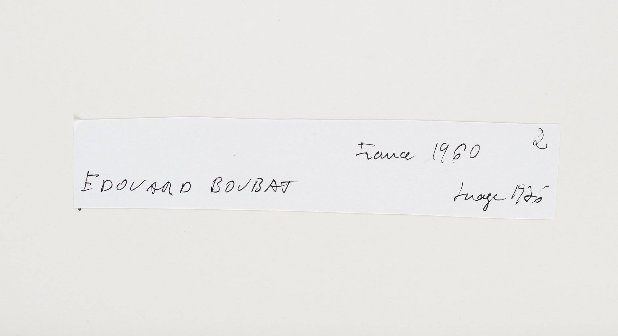 Edouard Boubat, photograph signed.