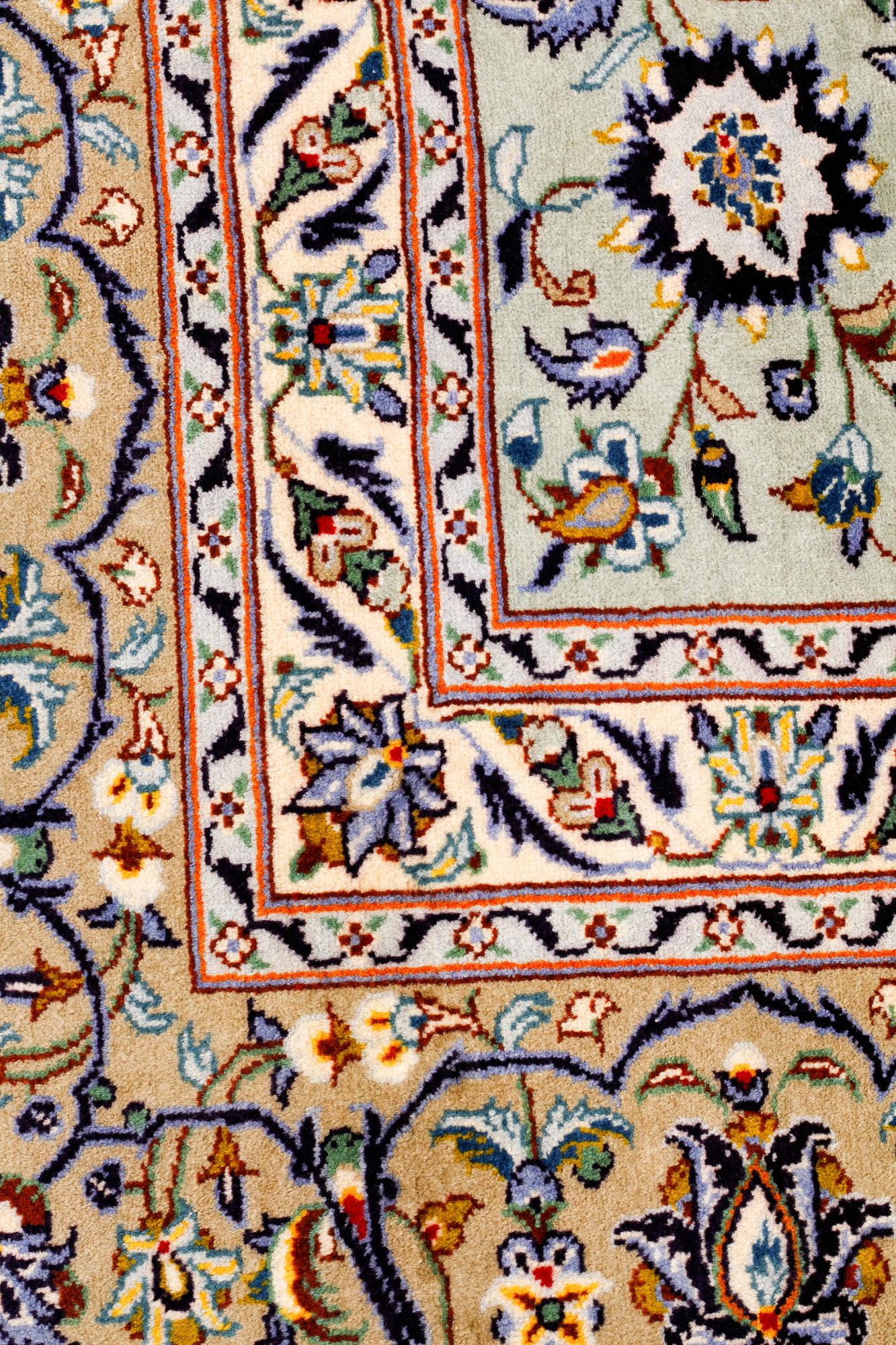 A Keshan rug, 412 x 305 cm.