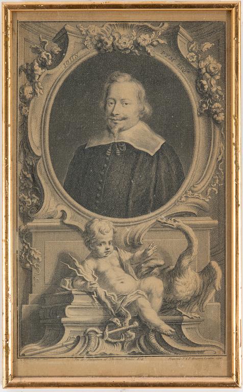 A collection of 38 18-19th century etchings.