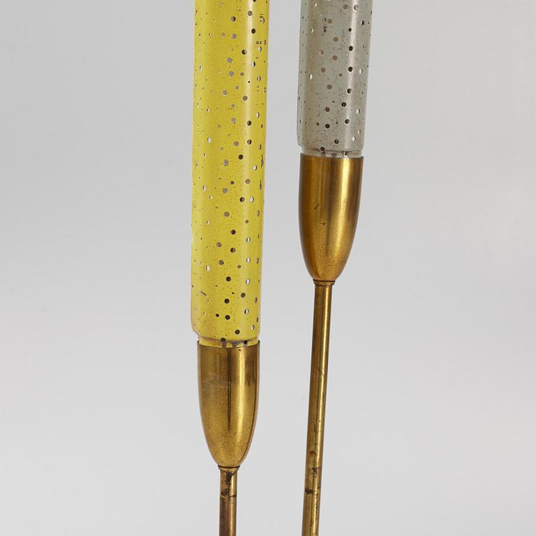 Ernest Igl, floor lamp, "Pfeifenstopfer", Hillebrand Leuchtenfabrik, Germany 1950s.
