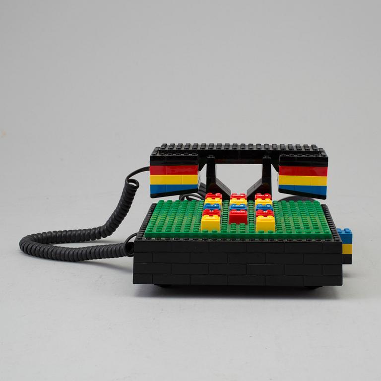 A 'Super Blocks' telephone from Tyco, 1988.