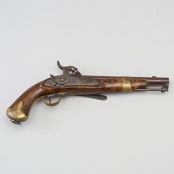 A Swedish percussion pistol 1854 Navy pattern.