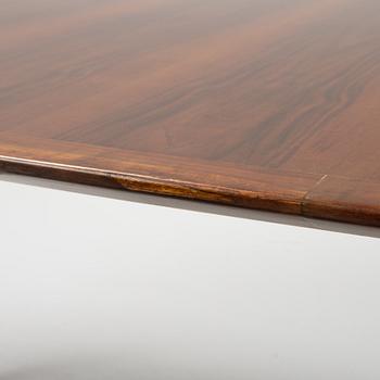 Florence Knoll, a mahogany dining table, Nordiska Kompaniet, Norrköping, Sweden, second half of the 20th century.