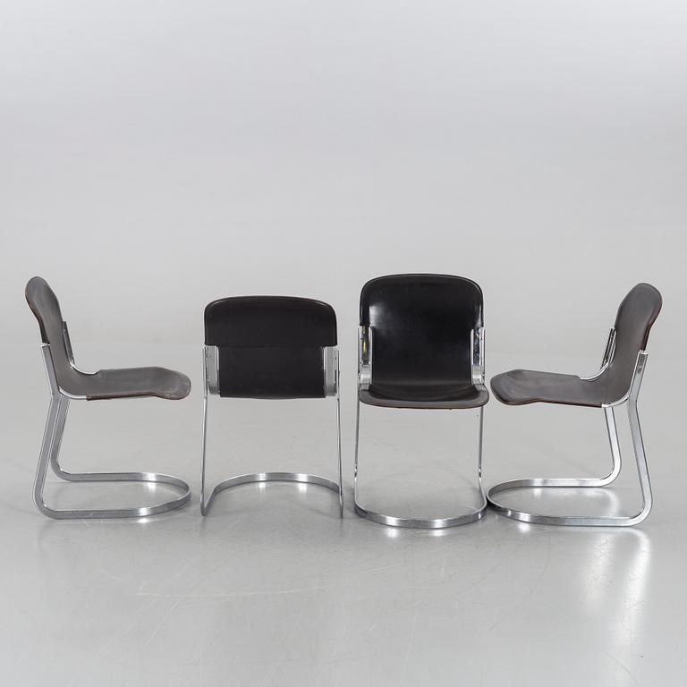 A SET OF 4 WILLY RIZZO CHAIRS.