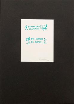 Homage to Arthur Köpcke, portfolio with 18 graphic sheets.
