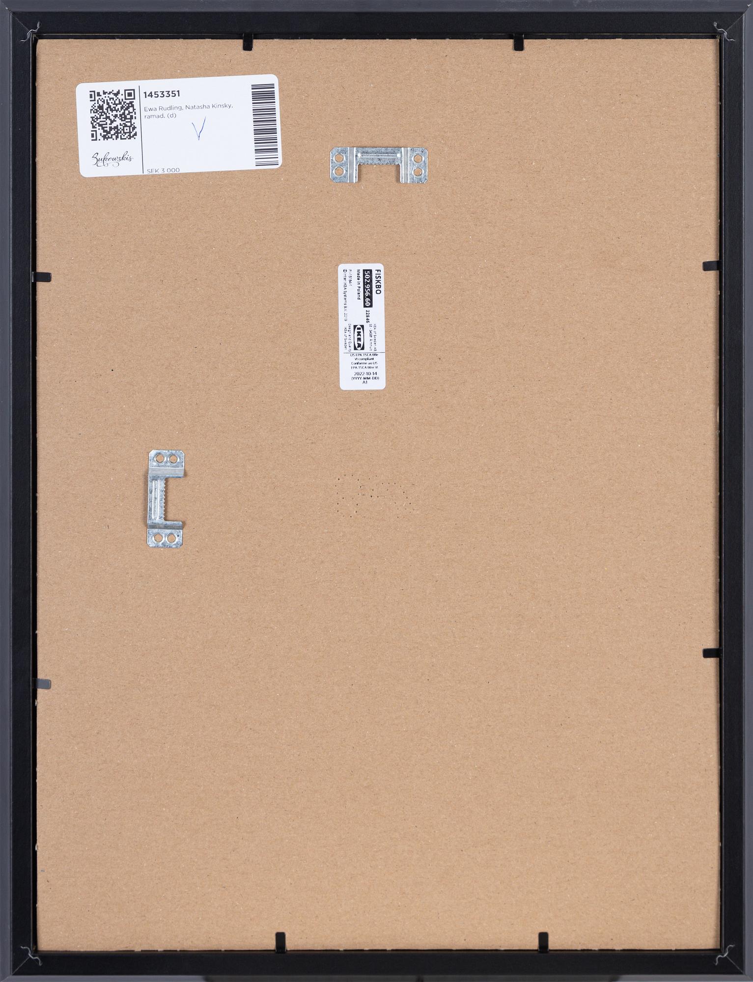 Ewa Rudling, fotografi av Natasha Kinsky signerad.