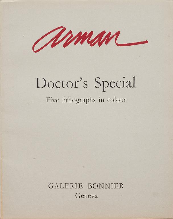 FERNANDEZ ARMAN, mapp med 5 färglitografier, signerade och numrerade 235/250.