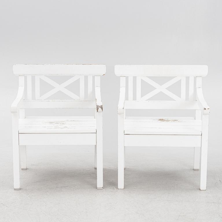 Garden chairs, a pair, Trip Trap, Denmark.