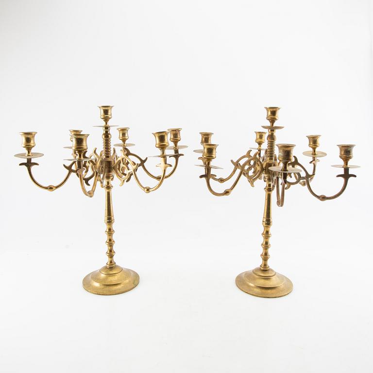 Candelabras a pair of the first half of the 20th century.
