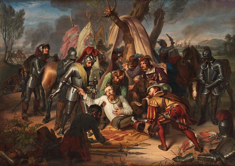 Carl Christian Vogel von Vogelstein, Moritz of Sachsen at the battle of Sievershausen 1553.