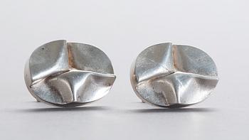 MANSCHETTKNAPPAR, ett par, sterlingsilver, Björn Weckström, Finland, 1971.