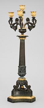 KANDELABER, senempire, Frankrike 1820/1830-tal.
