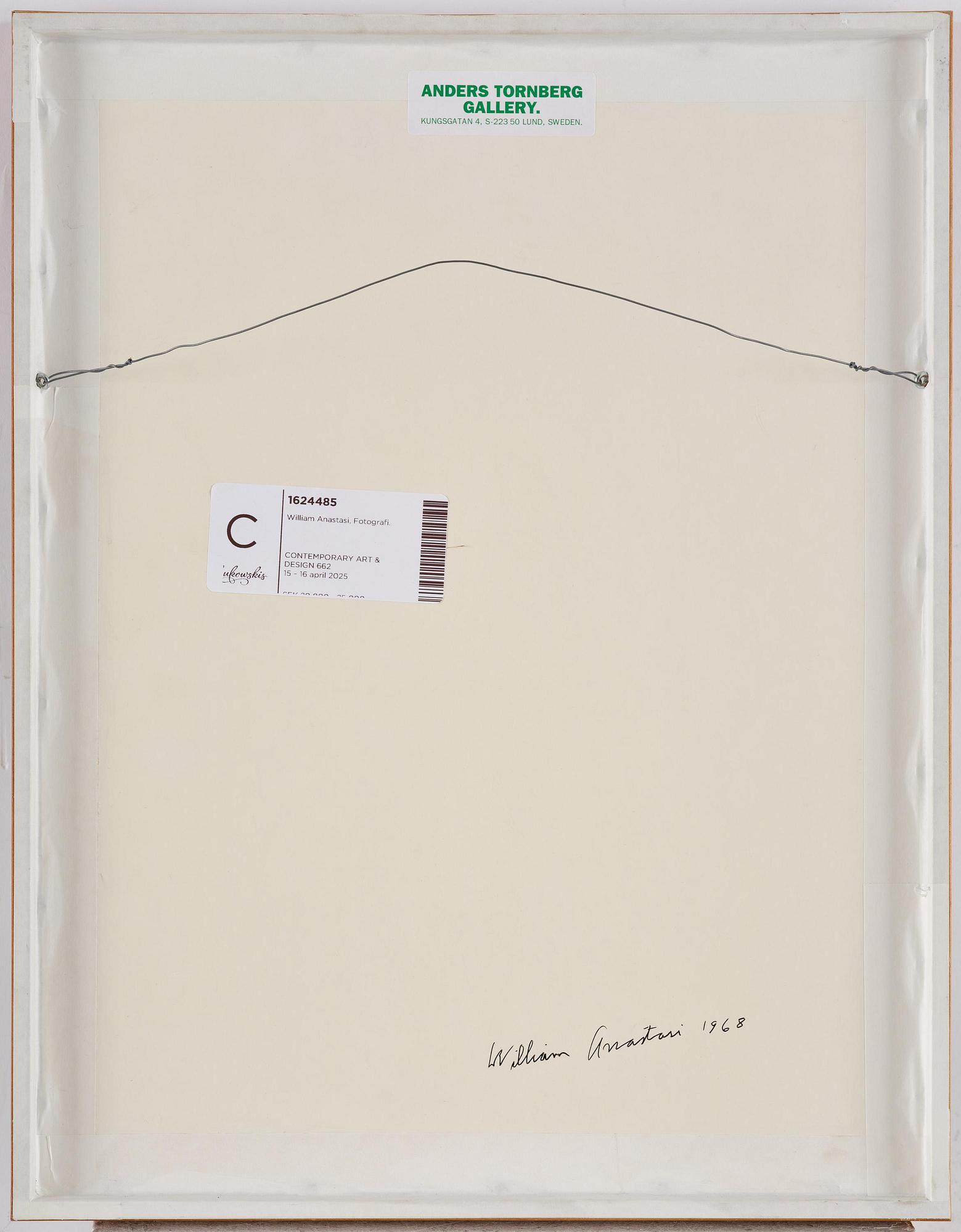 William Anastasi, "Maintenance II (Self-Portrait)", 1968.