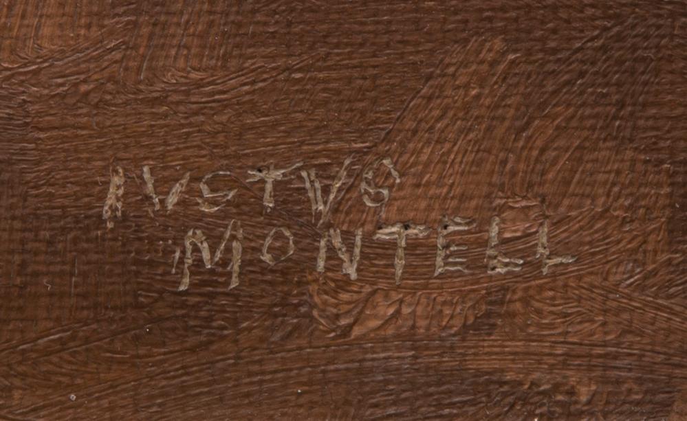 JUSTUS MONTELL, olja på duk signerad.