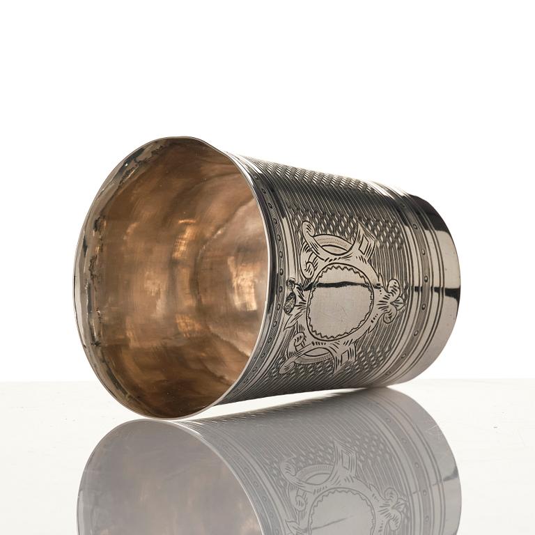 Tedos, sauceboat and cup, silver, including Ottoman Empire.