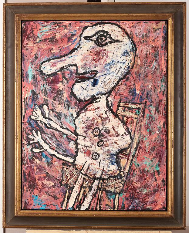 Jean Dubuffet, "Nez Long et Chaise Septembre".