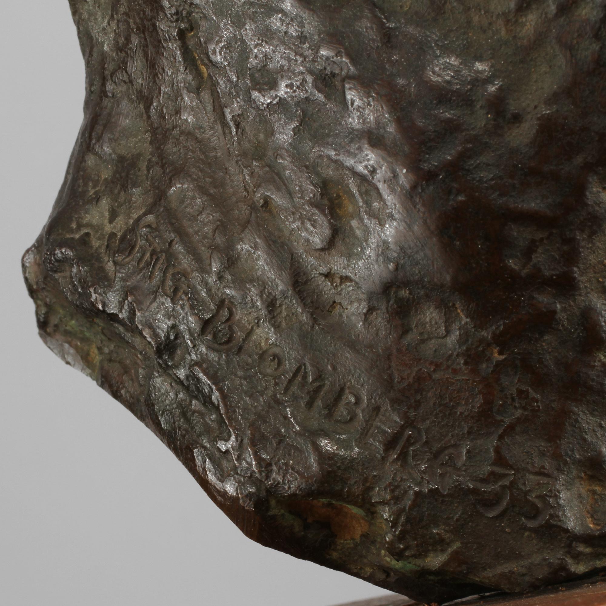 SKULPTUR, brons, Stig Blomberg, daterad -33.
