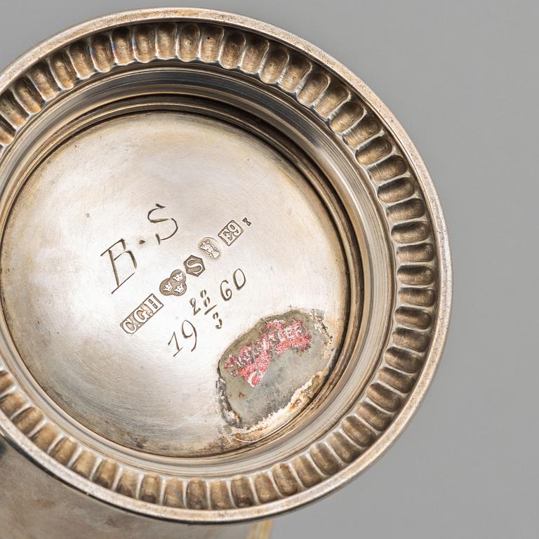 C.G. Hallberg, a silver beaker, Stockholm, Sweden, 1955.