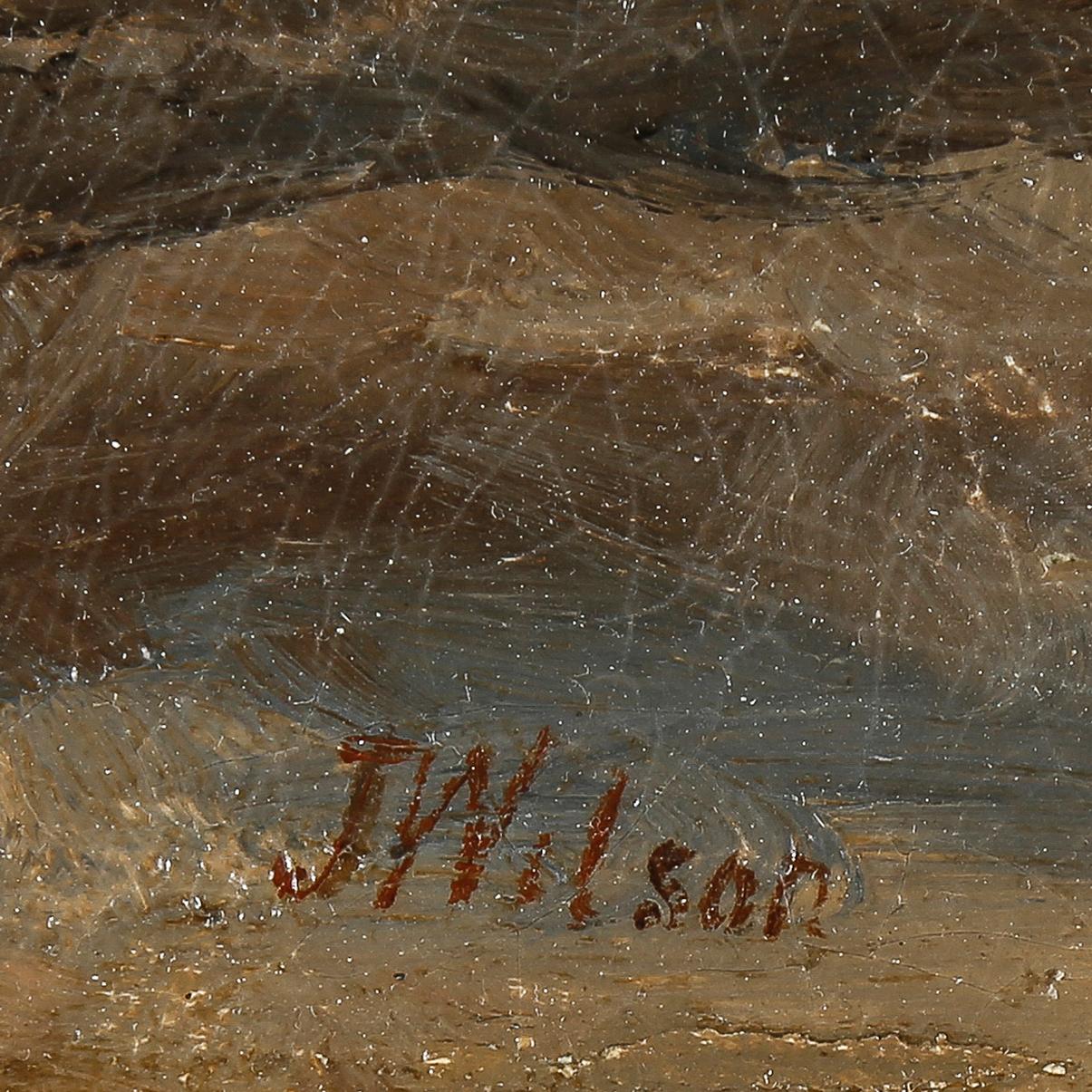 JOHN JAMES WILSON, tillskriven, olja på duk, signerad.