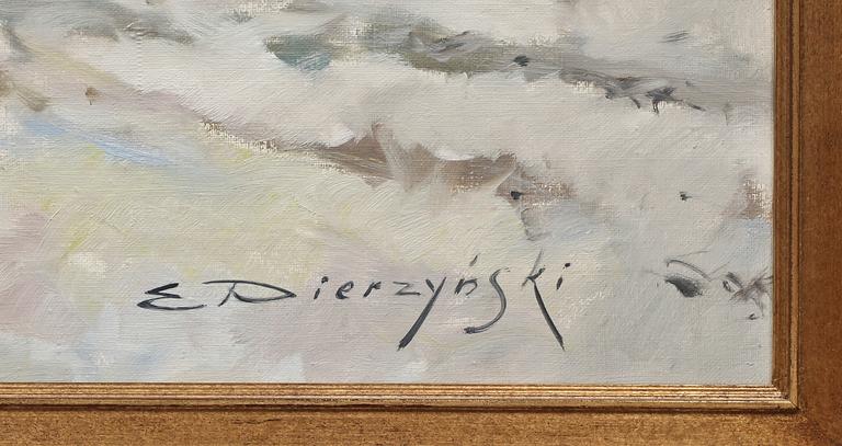E PIERZYNSKI, olja på duk, sign.