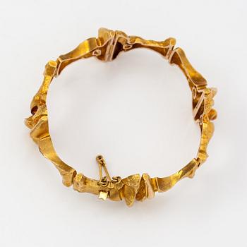 Björn Weckström, "Borealis", a 14K gold bracelet. Lapponia 1974.