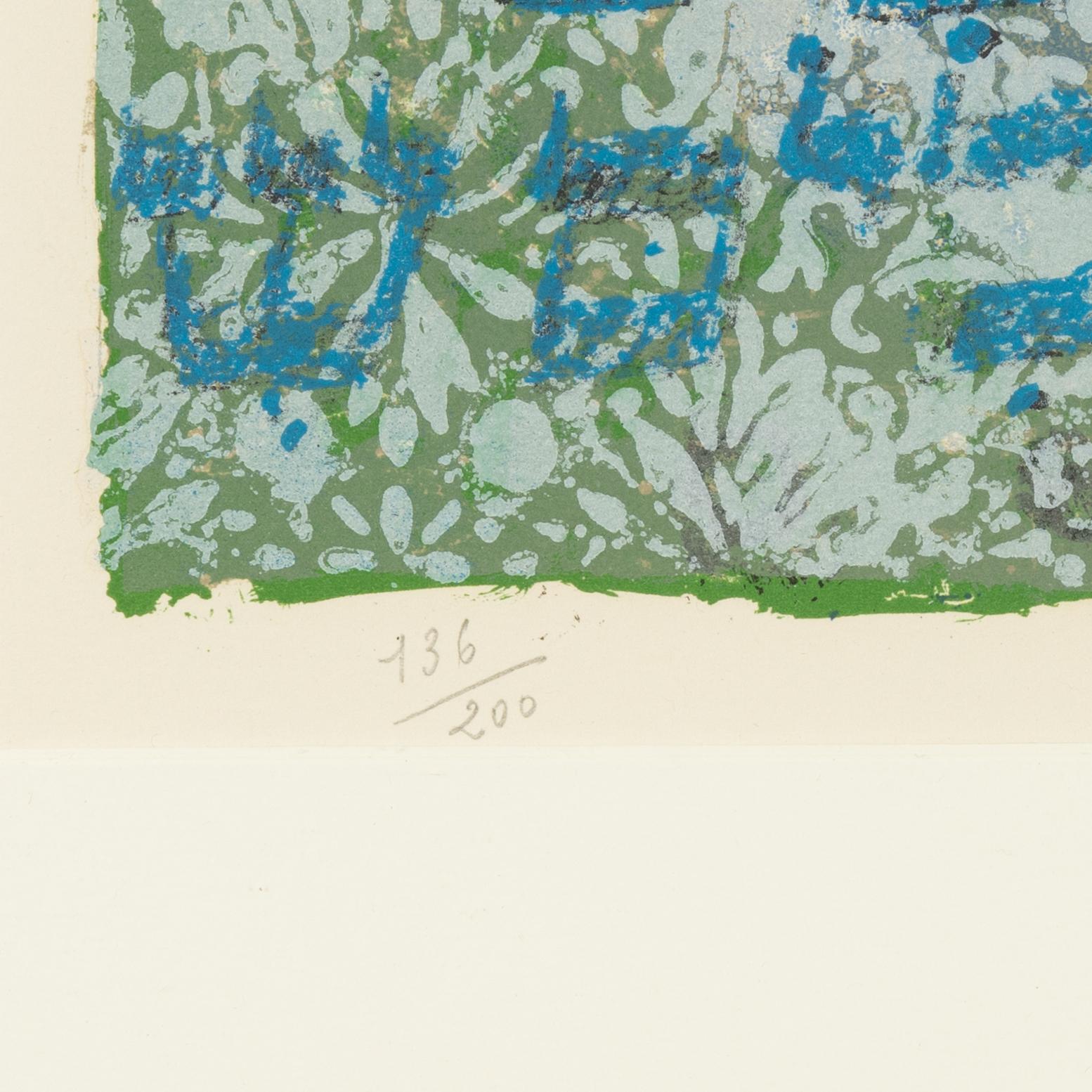 Theo Tobiasse, lithograph in colours, signed 136/200.