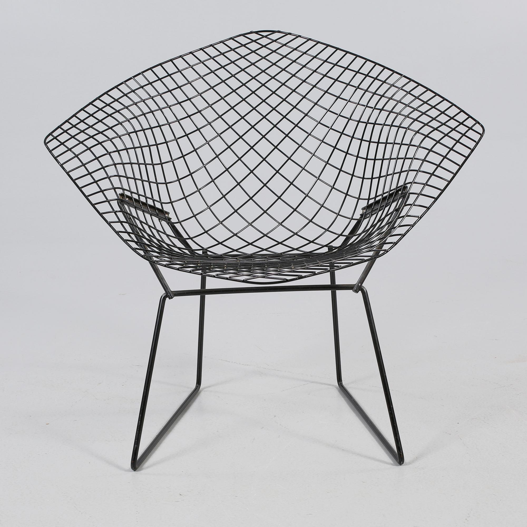 FÅTÖLJ, "Diamond Chair", Harry Bertoia, 1900-talets andra hälft.