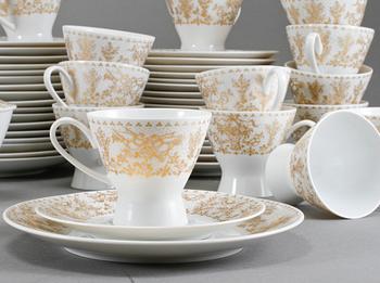 KAFFESERVIS, 40 delar, porslin, Björn Wiinblad, Rosenthal, 1900-talets senare hälft.
