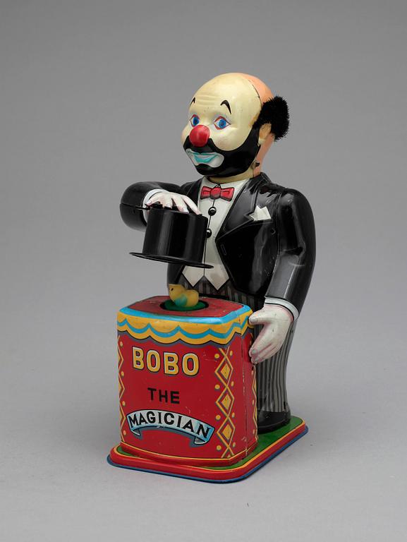 LEKSAK, plåt, "Bobo the Magician", Japan, 1900-talets mitt.